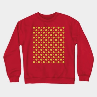 Yellow and Orange Dots Pattern Crewneck Sweatshirt